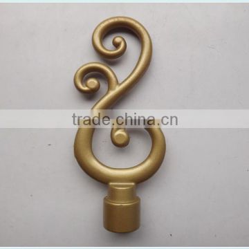 Copper Plating Country Style Curtain Rod Manufacturer
