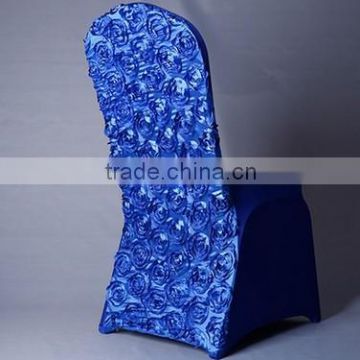 Wholesale lilac spandex rose chair cover caps for wedding decoration