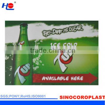 chemical resistance and corona treated plastic correx resistance grease signboard