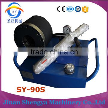 portable and high efficiency operation manual lock tube crimping machine