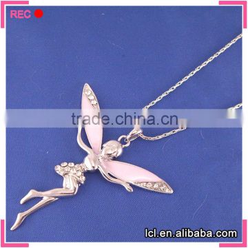 Meaningful pendant angel necklace, costume imitation jewelry necklaces