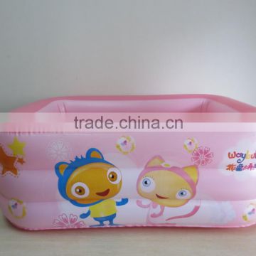 new cartoon item small bath tub inflatable pool for baby pink
