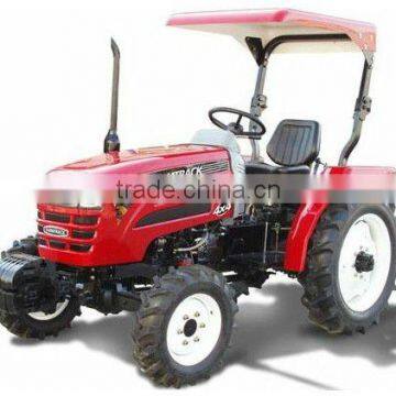 Farm tractor, LZ254 25HP 4WD small farm tractor with rops, sunshade, shuttle gear shift, muti-way valve, front and rear ballast.