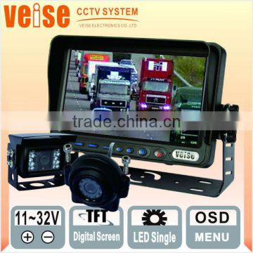 7" Digital Screen Monitor Support Three-channel Rear Color Camera System