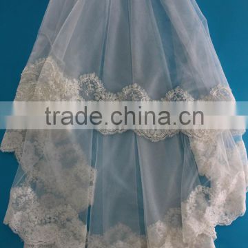 wedding decoration material face veil, cathedral wedding veil