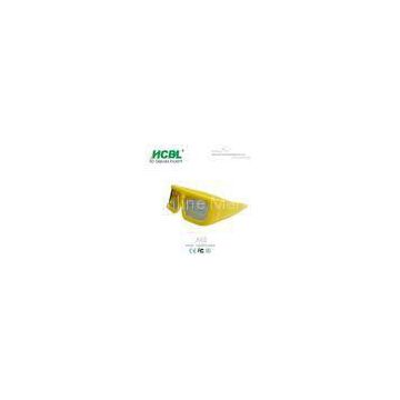 Yellow Unfolding Virtual Master Image 3D Glasses For Watching 3D Film And TV