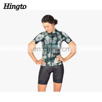 Ladies cycling clothes sublimation print cycling jersey