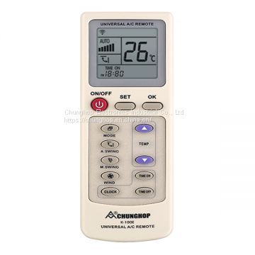 K-100E Old Type Universal Air Conditioner Remote Control 1000 in 1 Big Display