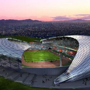Wind Resistant Space Grid Frame Steel Structure Use For Stadium