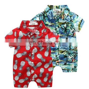Wholesale Bright color printing Jumpsuit baby boy Daily Wear romper