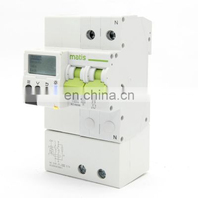 Rcbo Matismart MT61-SR 2P 220V 50/60hz 30ma Single Phase Rcbo Switch With Overcurrent Protection