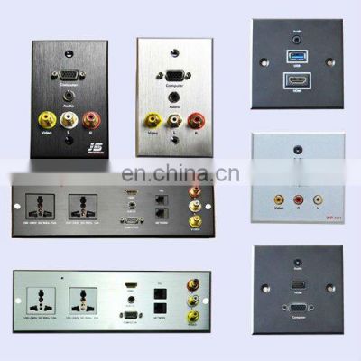 Multimedia RJ45 Vga Wall Usb Power socket for Hotel Room