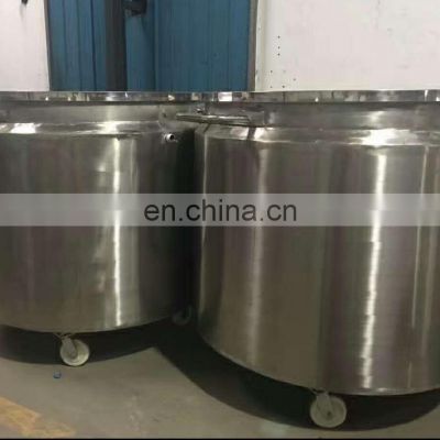 China good supplier stainless steel movable mixing tank with polish