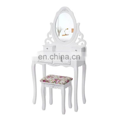 Bedroom Dressing Table Mirrored Vanity Luxury Dresser Furniture
