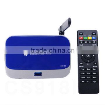 2014Newest google tv box android mini pc Quad Core RK3288 1.8GHz CS918II android 4.4 xbmc skype wifi 4K android tv box