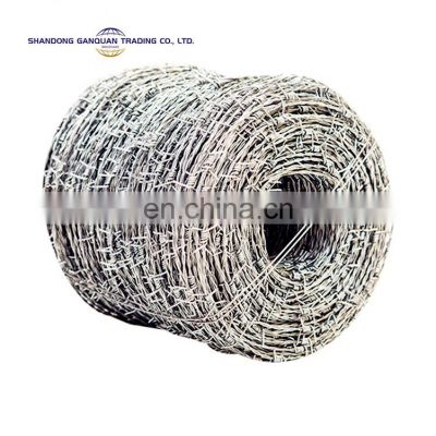 High quality galvanized barbed wire 14 gauge barbed wire price per roll