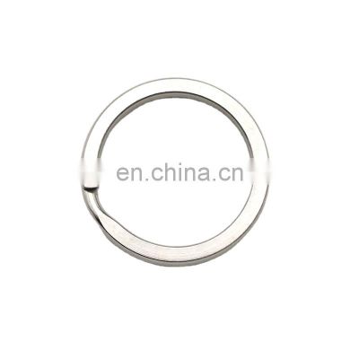 Promotional Flat Rings Custom Keychain Stainless Steel Plain Split Ring For Key Chain Holder