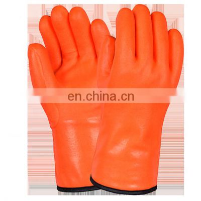 Insulated Warm Winter Chemical Retardant Cold Proof Outdoor Skiing Oil Resistant Thermal PVC Safety Work Gloves