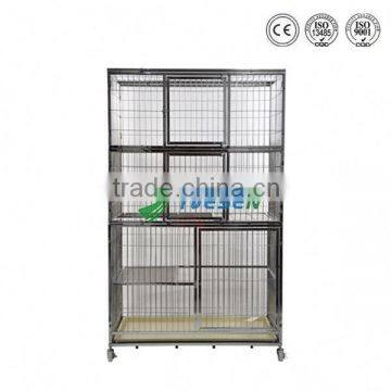 High quality veterinary equipment big cat cage /dog and cat cage carte/ dog iron cage