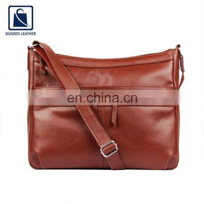 Manufacturer of New Arrival Antique Unique Vintage Style Zip Closure Type Genuine Leather Side Bag for Women