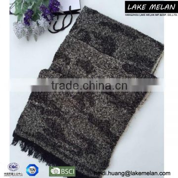 Hot Selling Acrylic Woven Scarf With Camouflage Pattern