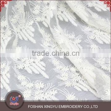 New design personalized chemical cutwork breathable mesh lace embroidery designs