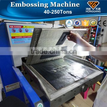 china popular hydraulic leather embossing machine for sale