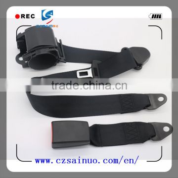 High quality retractable 3- point safety belt of customized from china