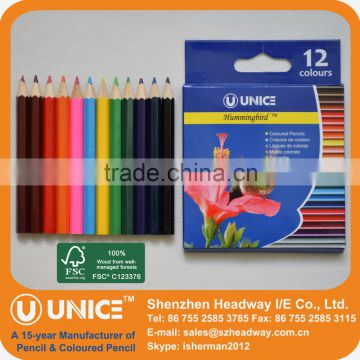 12pcs Short Color Pencil
