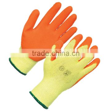 Super quality double palm leather safety work glove for sale GL4055
