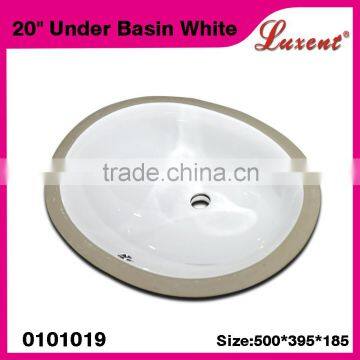 wholesale high quality porcelain bathroom under basin white