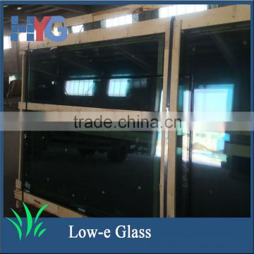 Office door with low-e insulated glass window with glass factory price