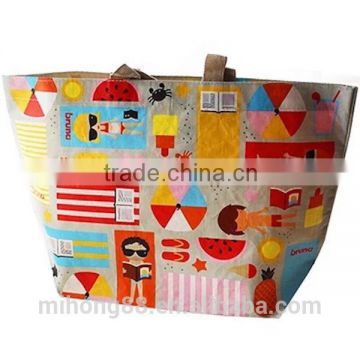 Summer colorful girls' favorite pp woven laminated tote bag/pp woven laminated beach bag