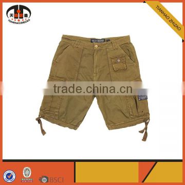 Hot Sale Cotton Mens 3/4 Cargo Shorts Closeout with Custom Design
