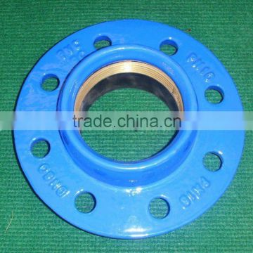 Quick flange adapter for PE pipe