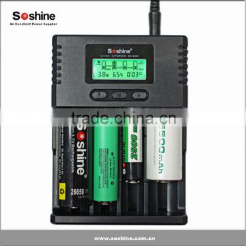 Soshine 18350 / 18650 battery fast charger original Soshine H4 charger in stock