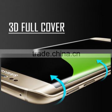 mobile phone accessories screen protector for SAMSUNG S6 edge ,anti-broken tempered glass protective film