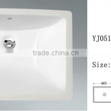 YJ0512 Ceramic Oval Under Mable Counter Basin Wash sink Cabinet Basinet Basin