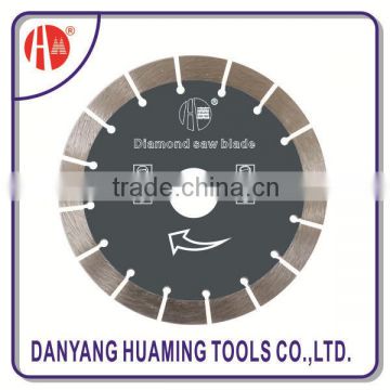 Horizontal cutting blade and segment diamond saw blade for agate cutting power tools