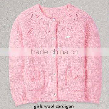 2016 Spring Girls wool cardigan