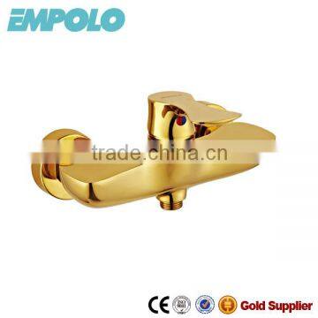 2 Holes Simple Golden Bathtub Faucet with Single Handle 80 4101G