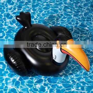 high quality black giant inflatable toucan pool float