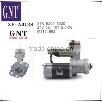 excavator parts E200 E320 S6K engine starter motor