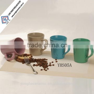 Hot sales solid color glazed ceramic mugs 12oz