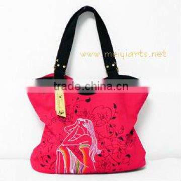 2015 new mei yi brand canvas beach bags fashion handbag