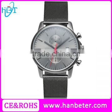 Top quality oem japan movement leather western watch band lady watch with stainless steel case