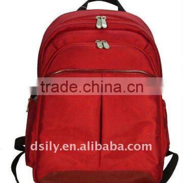 Polyester Laptop Backpack,Red Ladies Computer Bag, X8006S100020