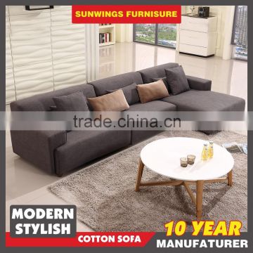 Manufacture Oem living room furniture fabric sectional sofa