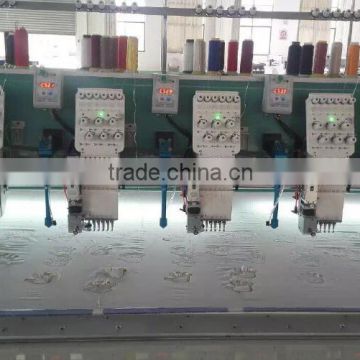 laser cutting computerized embroidery 12 needles 6 head embroidery machine made in China in good quality