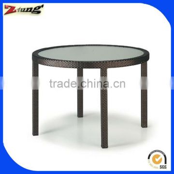 ZT-1029T cheap round aluminum rattan dining table